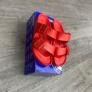 Birkenstock Arizona Ave Red Comfortable Sandals
